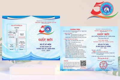 THƯ MỜI CỰU HỌC SINH THAM DỰ LỄ KỈ NIỆM 50 NĂM THÀNH LẬP TRƯỜNG